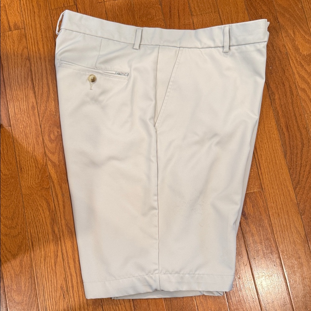 Greg Norman Collection Men's Light Gray Flat Front Shorts